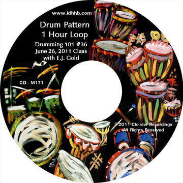 Drumming Loop CD for Class 38, Drumming 101 #1 cdm172