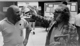 Photo of E.J. Gold and Asimov